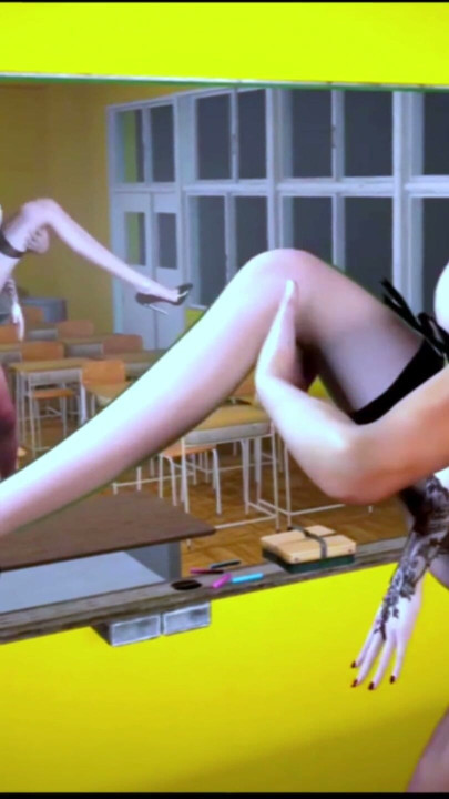 Twee leraren worden geneukt in het klaslokaal - hentai 3d uncensored v429 | Clip 3
