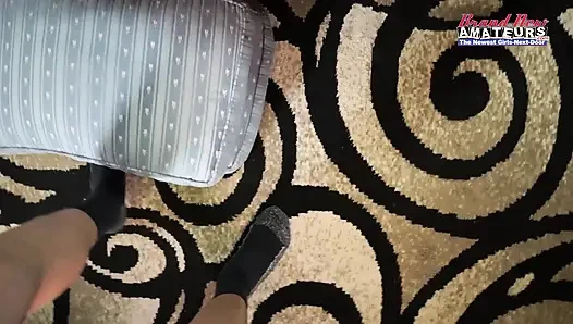 Fiery Redhead Blue Eyes Autum Sloppy Deepthroat Blowjob Passionate Heat!