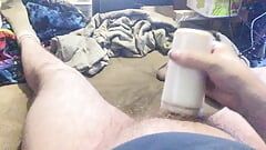 Masturbating with some new lube