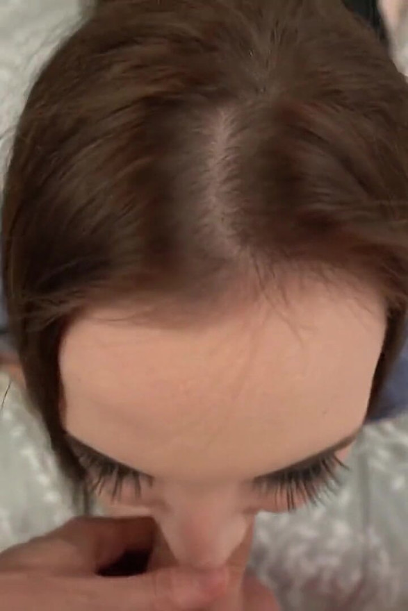 Sexy Step-sister Mesmerized by Big Cock