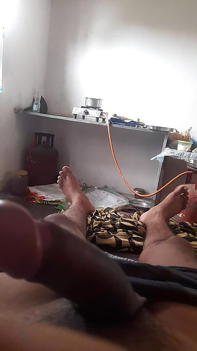 I am playing With My Big Black Cock, and I love to do it.