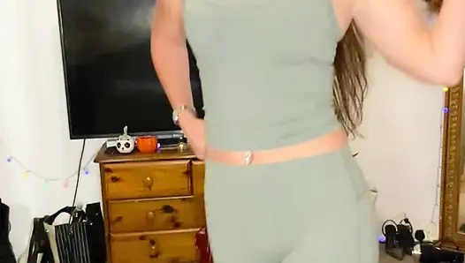 Slutty British College Teen Striptease