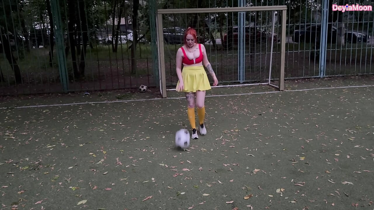 A female soccer player sucked me off in a public place and I came inside her pussy.