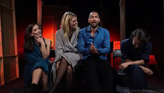 Mona Wales, Mickey Mod, Kino Payne, Elise Graves'in Yer Aldığı Toplu Çekim Öncesi Ve Sonrası Röportajı