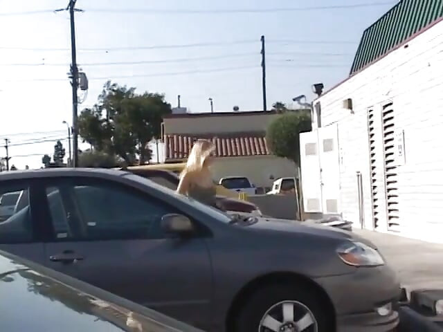Busty MILF blonde bitch picked up on the street and fucked hard