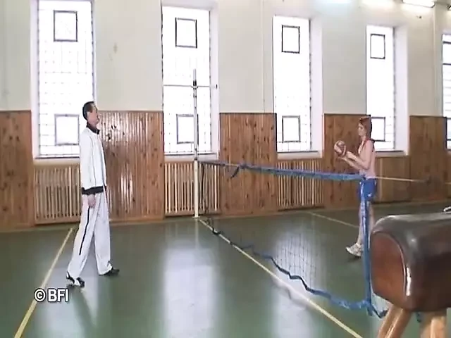 Old teacher young college girl