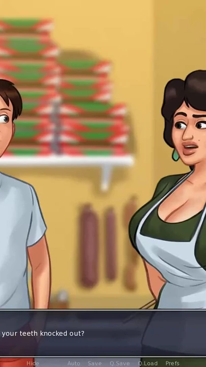 Emlékezetes pillanat a "Summertime Saga: Dögös olasz milf a pizzériából - ep55"