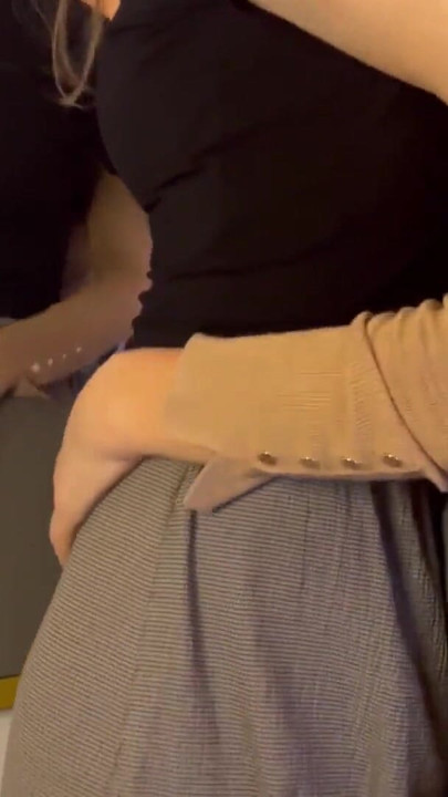 My boss sees me in a thong and fingers me, she's a lesbian whore!! | Clip 2