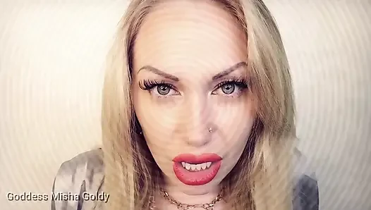 Загипнотизирующее ASMR поощрение к поглаживанию и дыму с отказом в оргазме!
