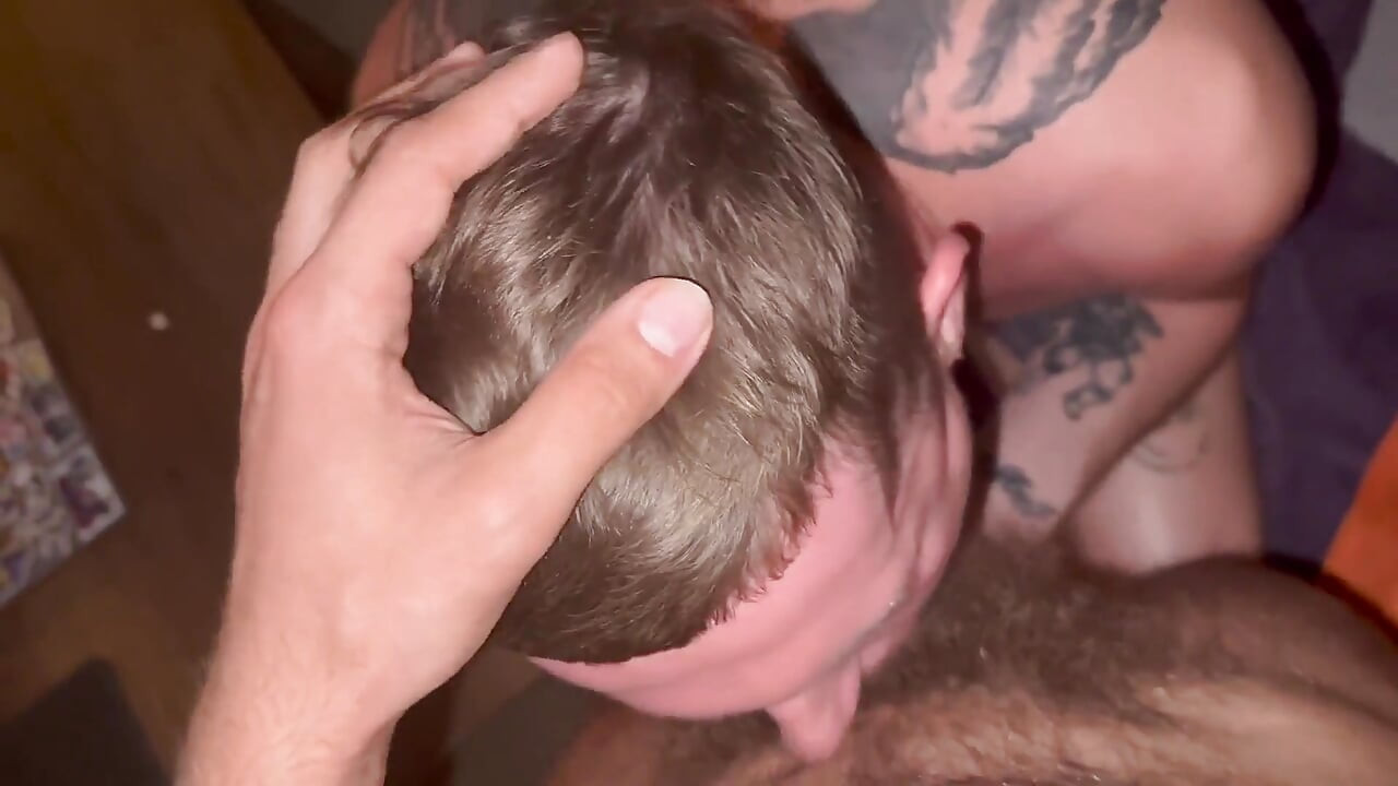 Two Mature Guys Have Sex with a Cute Twink All Night Bareback - 542