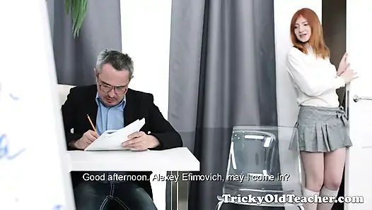 Hot Teen Sweet Red Gets Tricked and Fucked by Her Teacher