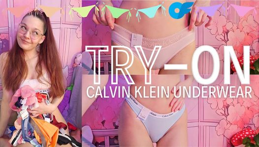 CALVIN KLEIN try-on haul ASMR