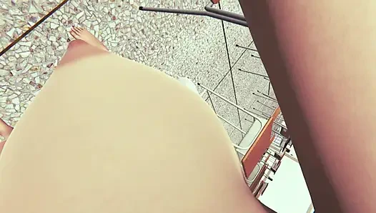 Gadis sekolah lesbian lagi sendirian di ruangan kelas dan pantat montok