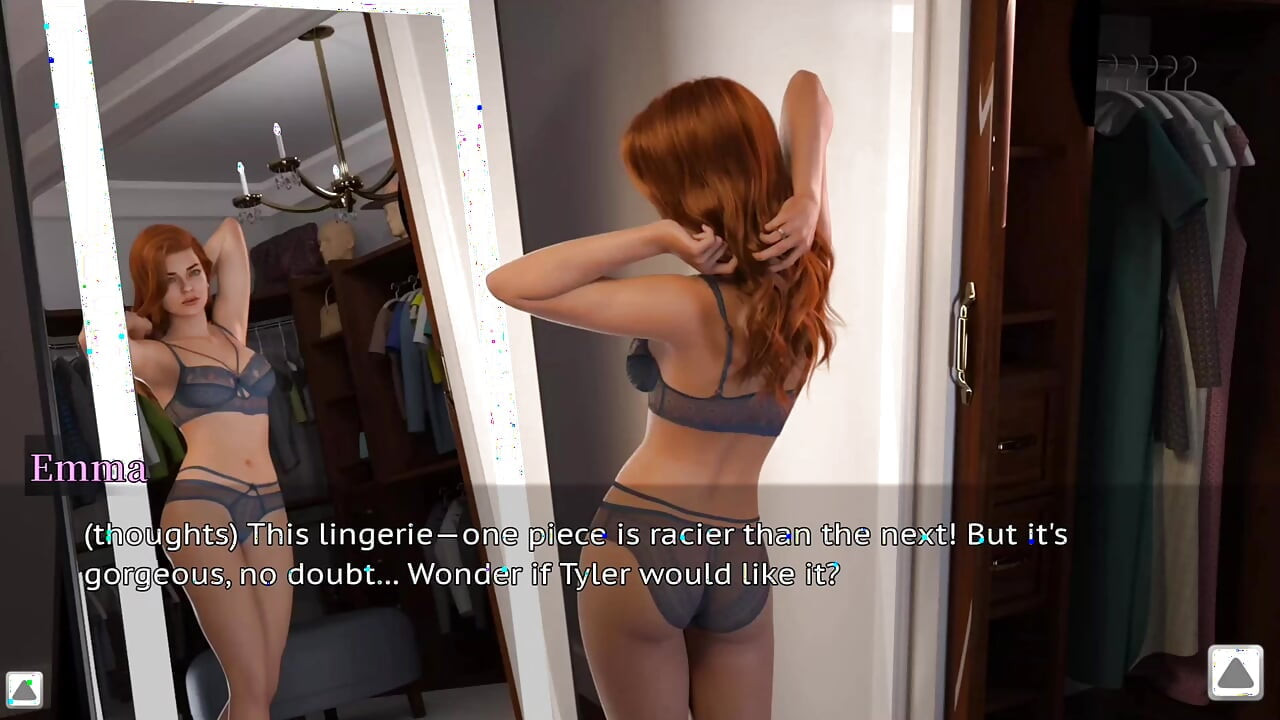 The Stepmother Is Alone in the Room, Secretly Having Fun with the Photographer on the Bed