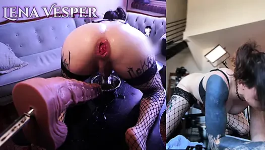 Lena Vesper Squirts & Gapes on Her Fuck Machine