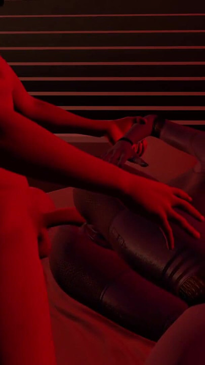 Napínavý okamžik z "Dvojčata sexuální scéna v Atomic Heart l 3D animace"