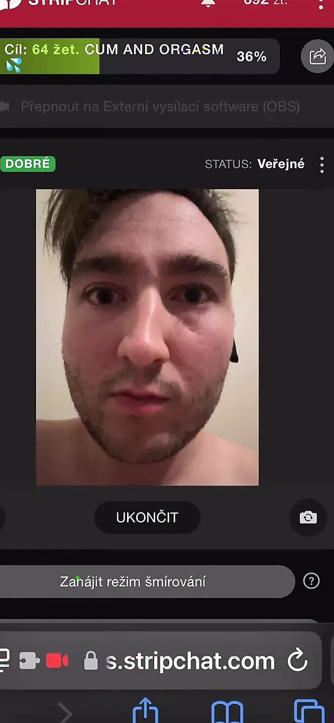 Mi masturbación y mi gran semen en streaming en strip chat