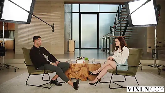 VIXEN Flawless Redhead Nicole Vaunt Has The Most Intense Orgasm In Passionate Sex With Fan