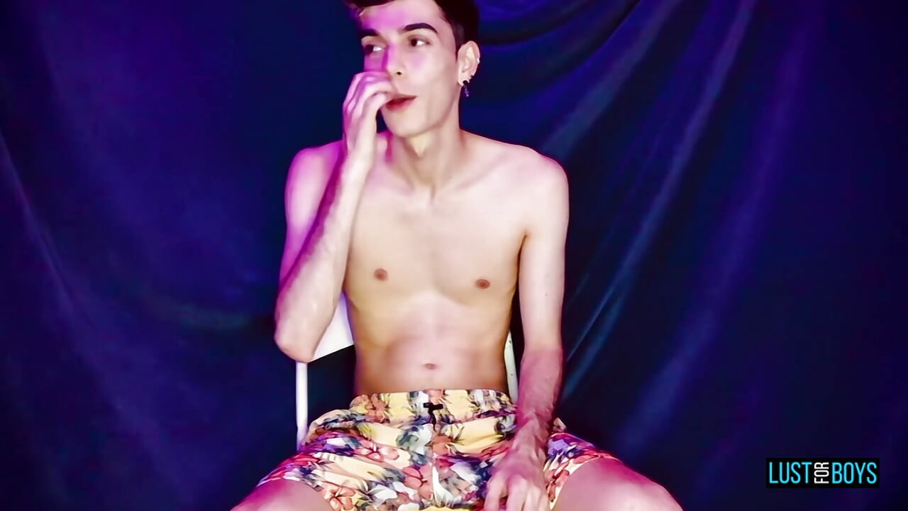 LustForBoys Henry Evans Toys His Tight Hole While Stroking His Big Cock
