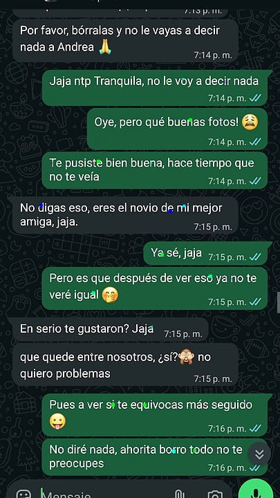 The WhatsApp chat with my best friend's boyfriend got very hot