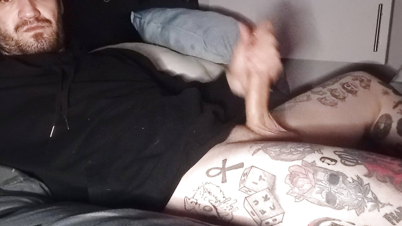 Hot guy rubbing his cock so nicely