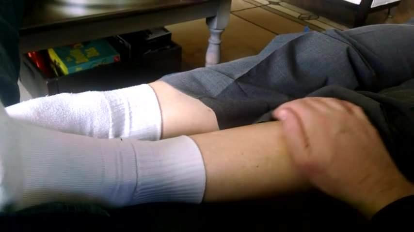 Female leg rubbing 2