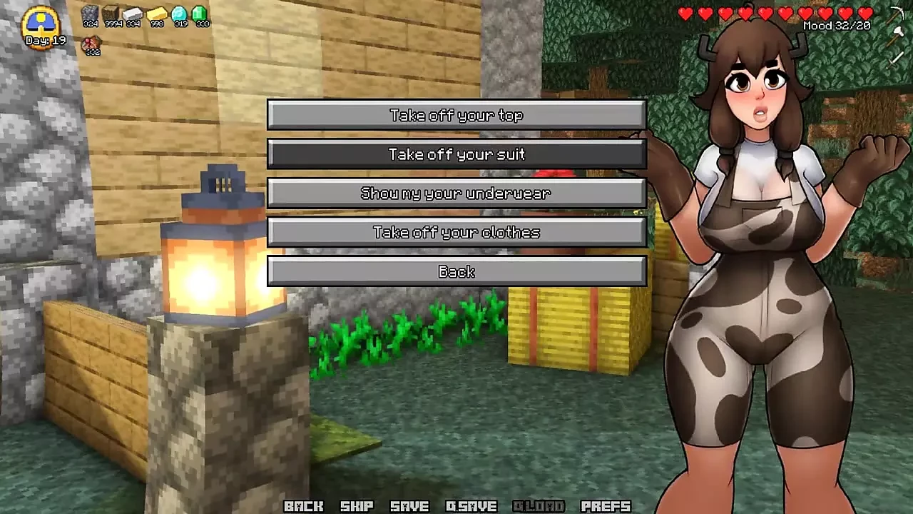 Minecraft Horny Craft - Part 2 - Hot Cowgirl Make Ahegao and Strip by Loveskysanhentai