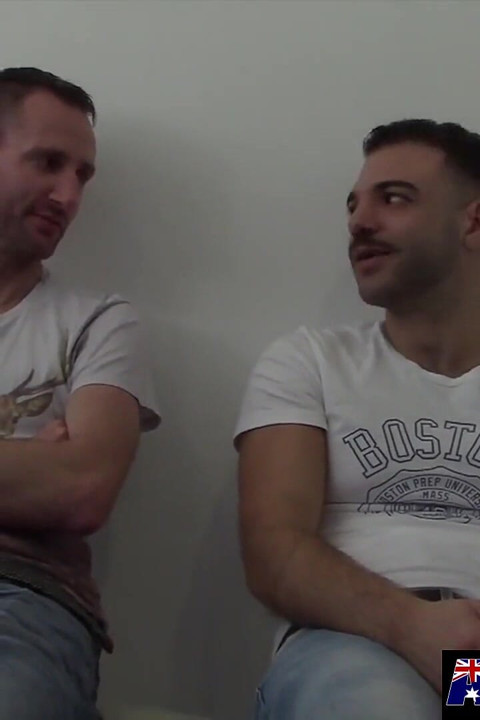Aussie Bottom Lewis Barebacked by Horny Mason