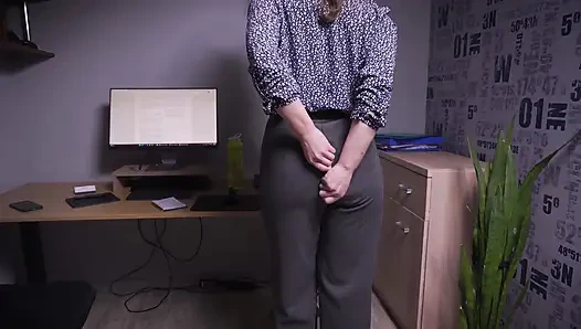 Office Tease Turned Into Split Pants Disaster