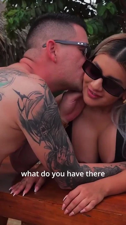 Husband cheats on his wife with a young Colombian blonde he met at the resort, outdoor sex! Naty Delgado | Clip 1