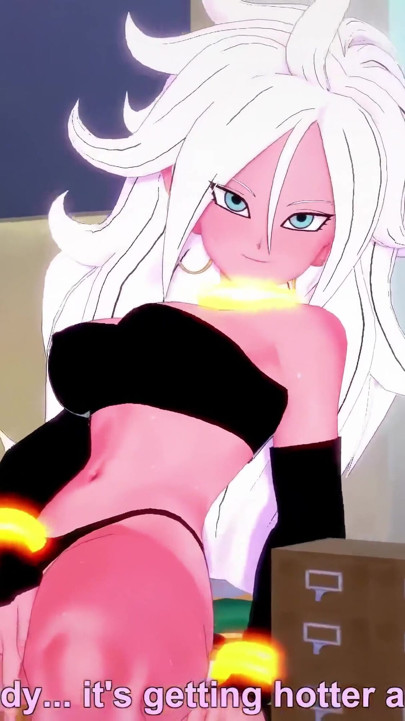 Android 21 мастурбирует в библиотеке, поэтому я помогаю ей - Dragon Ball Zex серия | Клип 1