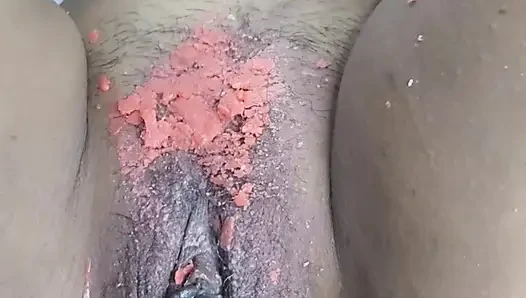 OMG. Putting candle wax on and finger until cum come out , With huge Squirt