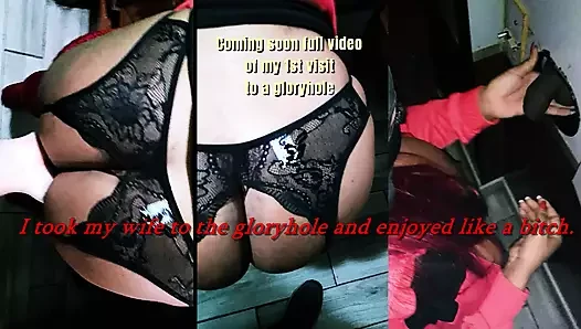 I took my wife to the gloryhole and she enjoyed like a bitch.