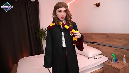 Young Sorceress Has Fun with Dragon Cock