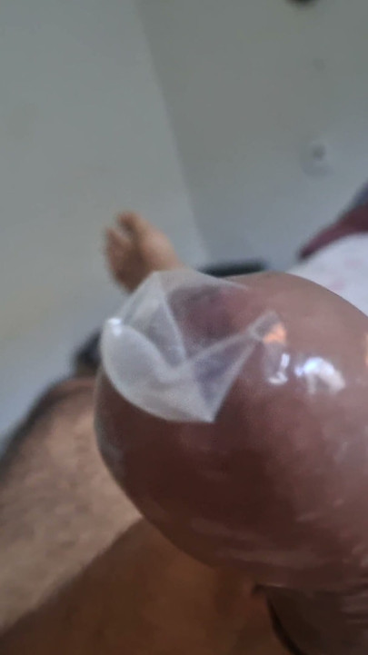 I Pau Moreno couldn't wait for my girlfriend with the condom already on her dick, and I came just thinking about her ass! | Clip 1