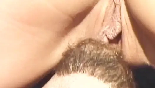 Schönes französisches schätzchen wird nach dem fick im freien mit wichse bespritzt