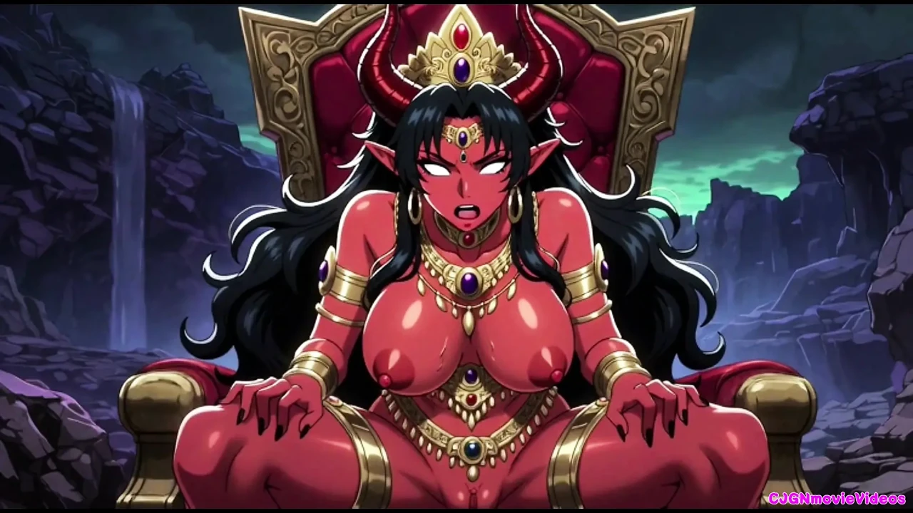 Demon queen want horny, Ai animation