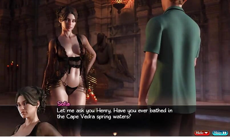 Treasure of Nadia - Gameplay - Roleplay - MILF and Teen Ass Fucked, Hotspring Scenes