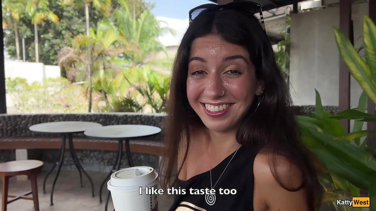 Crazy Cumwalk in Starbucks - Blowjob in Public Toilet, Drinking Coffee with Sperm