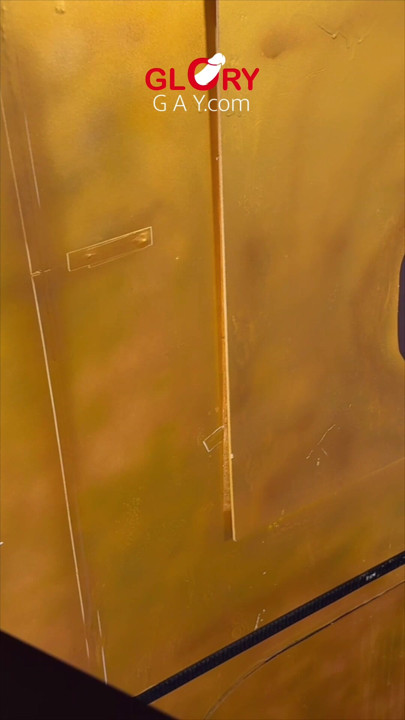 Horny little stiff daddy cock explodes instantly – balls squeezed tight & forced cumshot at gloryhole