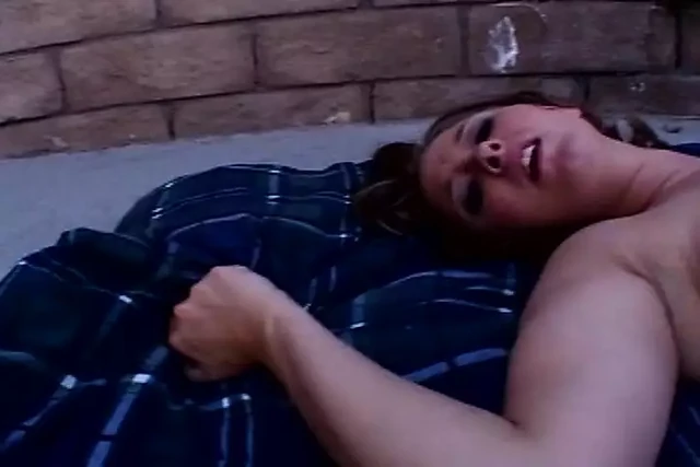 Horny Stepmom eats cum after hot outdoor fuck