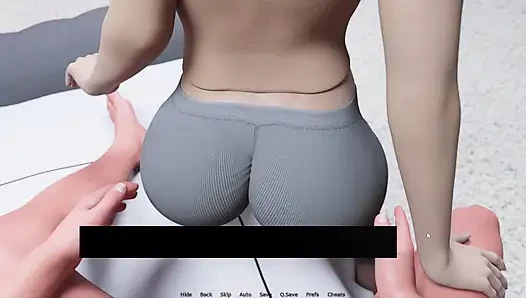 Japanese Big Ass Stepmom Massages Stepson Turn His Cock Hard