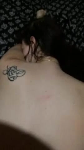 Me and Girlfriend doggy with cum