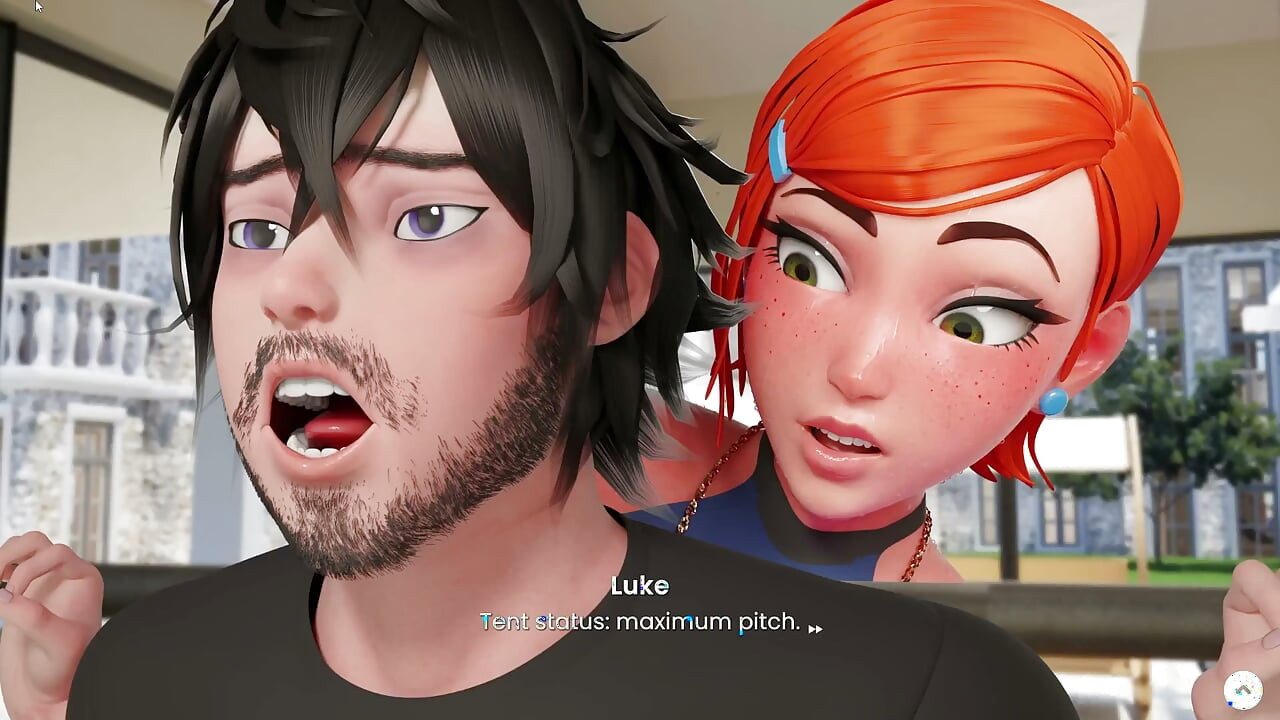 Mansion Days Animated 3D Game 9 - Ginger Gym Girlie Sucks Cock