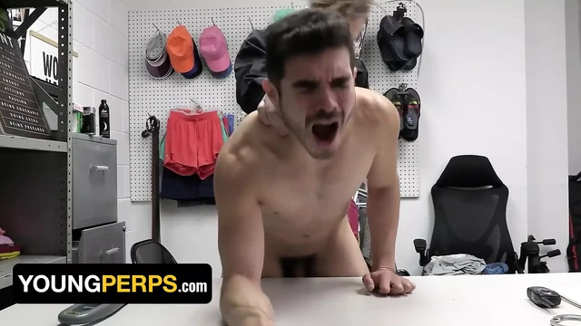 Officer Catches Me Masturbating In The Bathroom And Punishes Me By Throwing His Semen On My Face - Young Perps