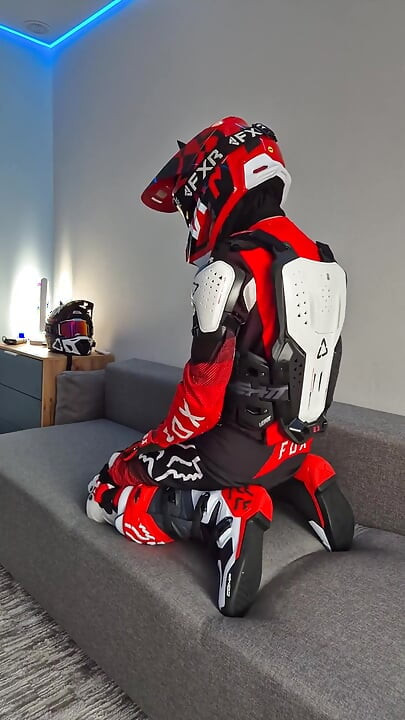 A Very Excited Biker Marked His New Fox Boots