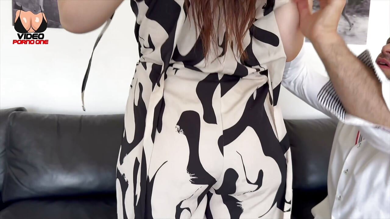 Round and Naughty Brunette in Thong Loves Cock, I Cum in Her Mouth!