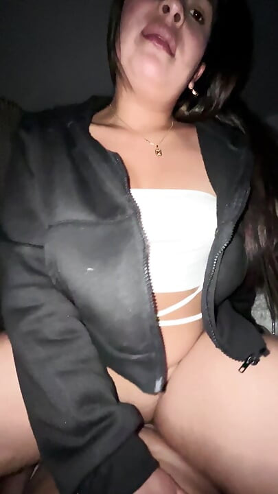riding a beautiful, big-bootied brunette