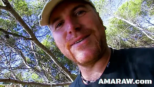 Big tits Nina Feline getting hammered in the woods