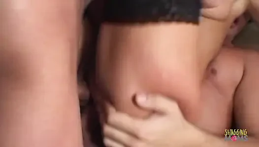 The tasteful french girl has raunchy sex preferences during threesome actions